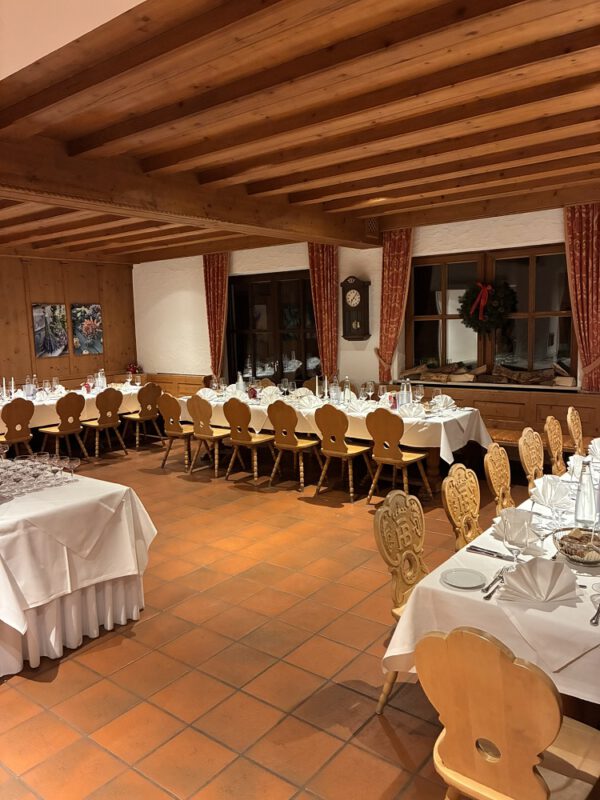 Abendmenü nach dem Stockschießen im Restaurant Erber in Ismaning bei München